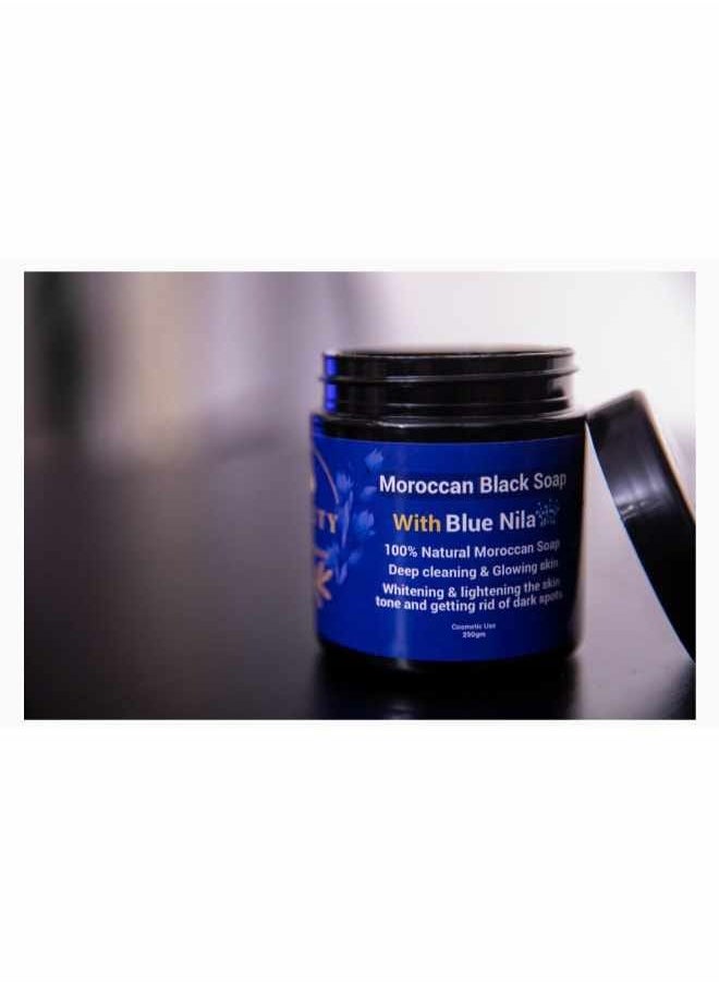 Moroccan Black Soap with Blue Nila 250 gm100% natural - pzsku/Z8848D52F6BB67DC088EDZ/45/_/1730223547/545e10ca-e3d3-4057-8465-3067e2e3bb22