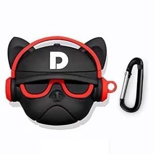 Meyaar Silicone Case for Apple Airpods 4 (2024) Cute Design for AirPods 4 with Active Noise Cancellation (ANC) with Keychain Shockproof Protective Case (Bull Dog (Red)) - Image 3