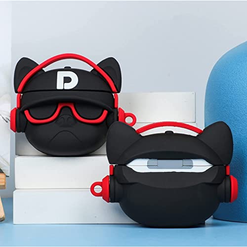 Meyaar Silicone Case for Apple Airpods 4 (2024) Cute Design for AirPods 4 with Active Noise Cancellation (ANC) with Keychain Shockproof Protective Case (Bull Dog (Red)) - Image 5