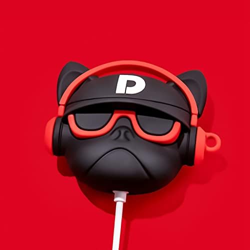 Meyaar Silicone Case for Apple Airpods 4 (2024) Cute Design for AirPods 4 with Active Noise Cancellation (ANC) with Keychain Shockproof Protective Case (Bull Dog (Red)) - Image 4