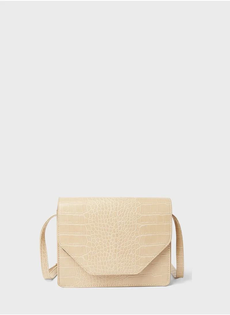 ONLY Una Snake Embossed Crossbody Bag