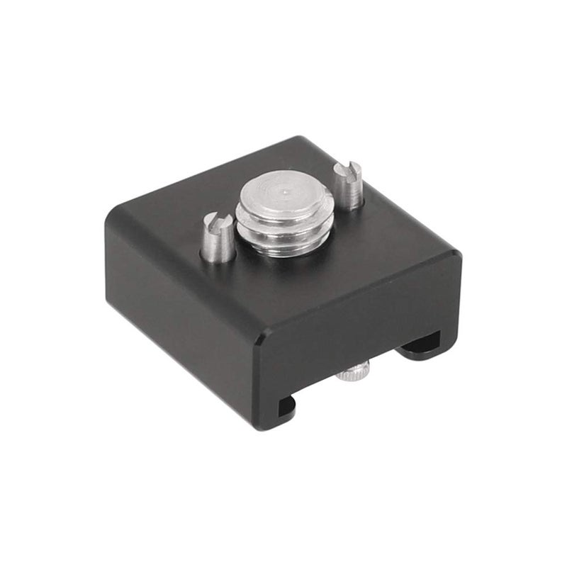 CAMVATE 3/8"-16 Cold Shoe Mount Adapter with Locating Pins Compatible for ARRI Standard Mounting Points - 2621 - Image 4