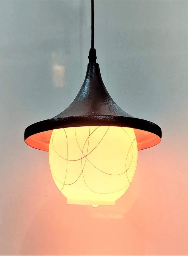 Lyse Decor Ceiling Lights, Hanging Lights for Home Decoration, Restaurant Lights and Decorative Lamps (Black and White) - Image 5