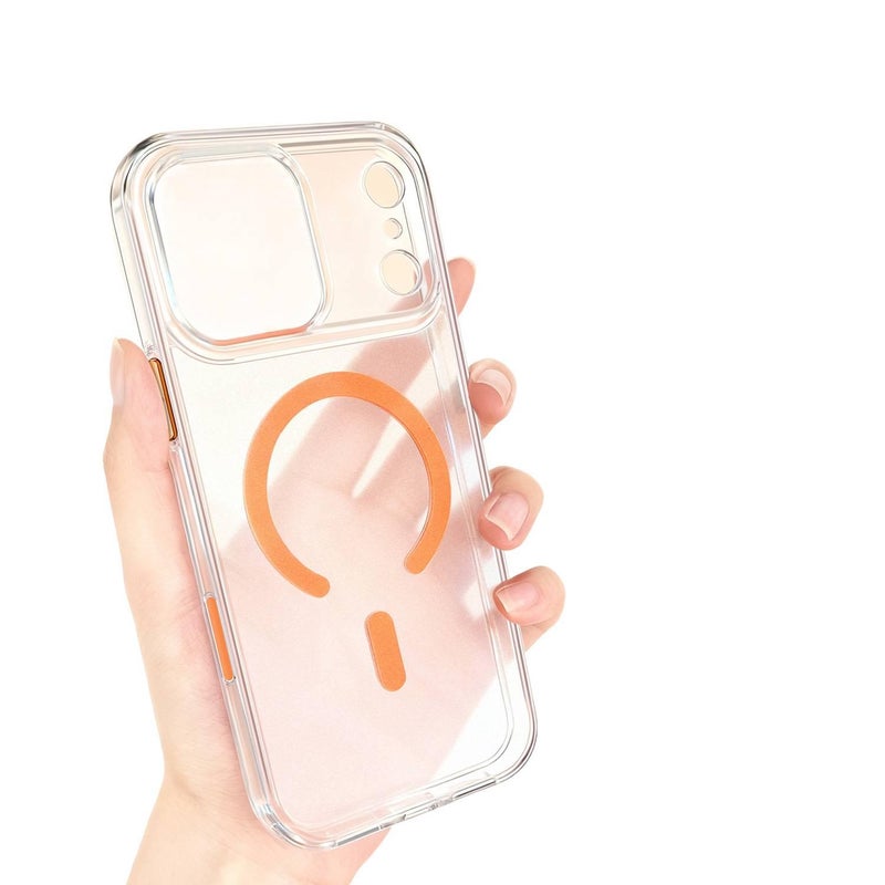 MS Acrylic MagSafe Case for iPhone 12 Pro with Drop Protection and Anti-Fingerprint plus Shockproof plus Strong Magnetic plus Matte Finish in Clear - Image 2