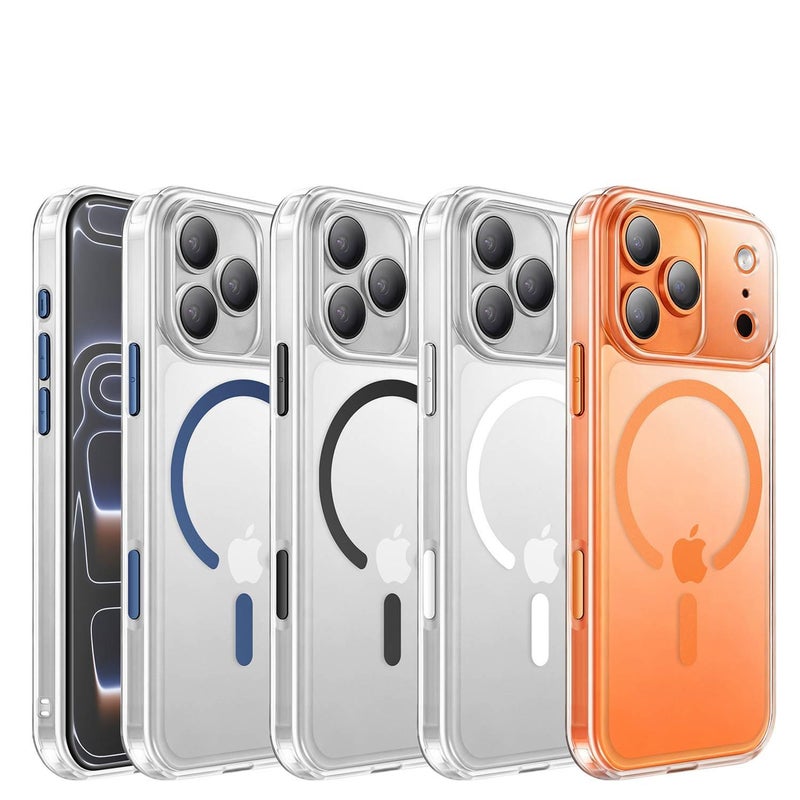 MS Acrylic MagSafe Case for iPhone 12 Pro with Drop Protection and Anti-Fingerprint plus Shockproof plus Strong Magnetic plus Matte Finish in Clear - Image 3