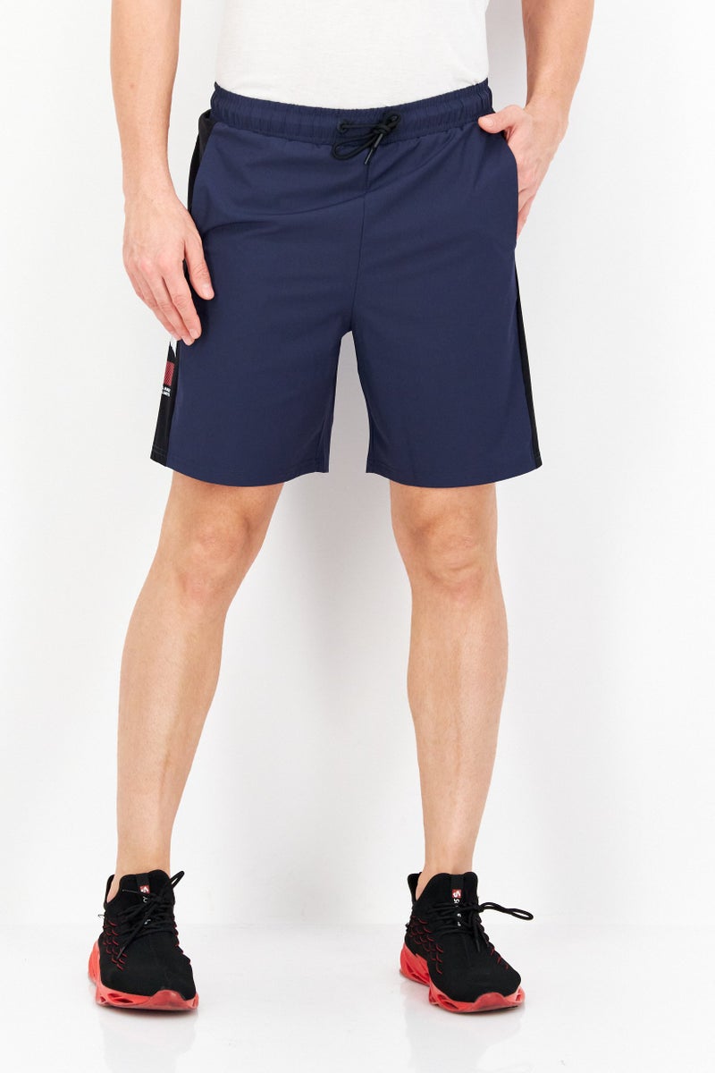 TapouT Men Sportswear Fit Training Shorts, Navy Blue  - Image 1