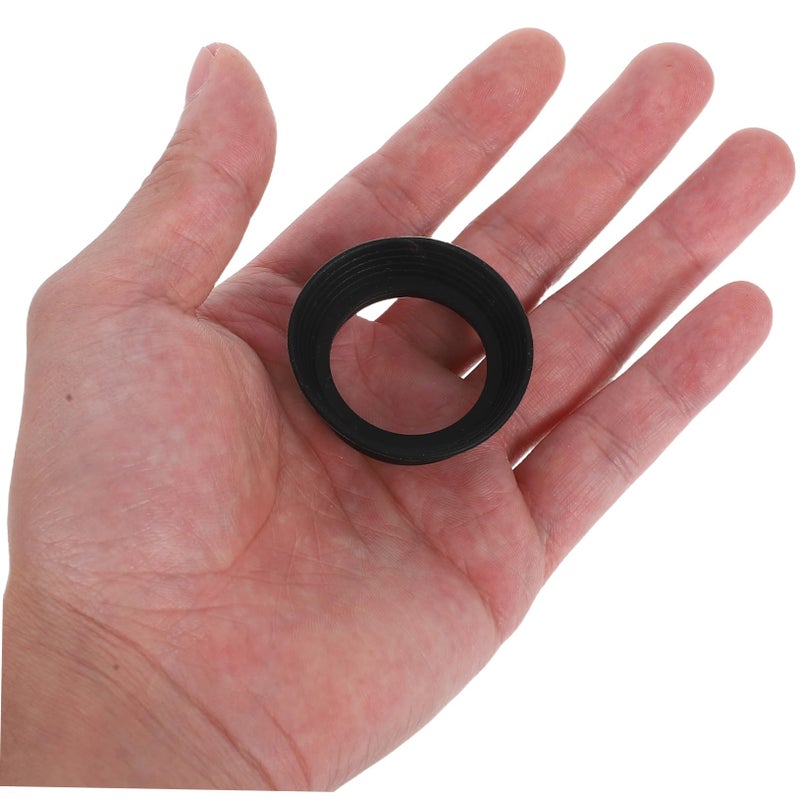 2Pcs Black Rubber Microscope Eyepiece Covers Easy Installation Prevent Eye Strain - Image 5