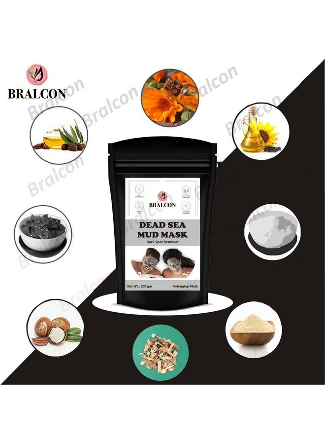 BRALCON Dead Sea Mud Powder - 200g for Face, Body & Hair | 100% Natural Dead Sea Mud Mask for Face | Face Mask| Dead Sea Mud Revitalizing, Exfoliating Powder Face Pack - Image 5