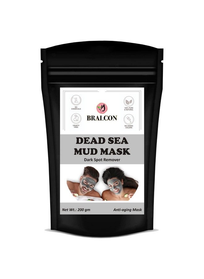 BRALCON Dead Sea Mud Powder - 200g for Face, Body & Hair | 100% Natural Dead Sea Mud Mask for Face | Face Mask| Dead Sea Mud Revitalizing, Exfoliating Powder Face Pack - Image 1
