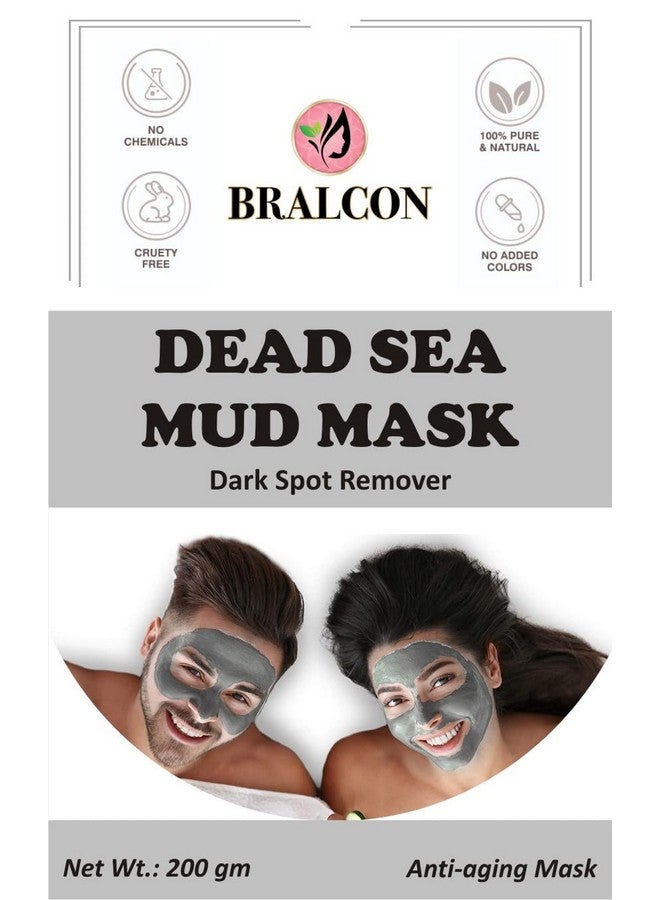BRALCON Dead Sea Mud Powder - 200g for Face, Body & Hair | 100% Natural Dead Sea Mud Mask for Face | Face Mask| Dead Sea Mud Revitalizing, Exfoliating Powder Face Pack - Image 2