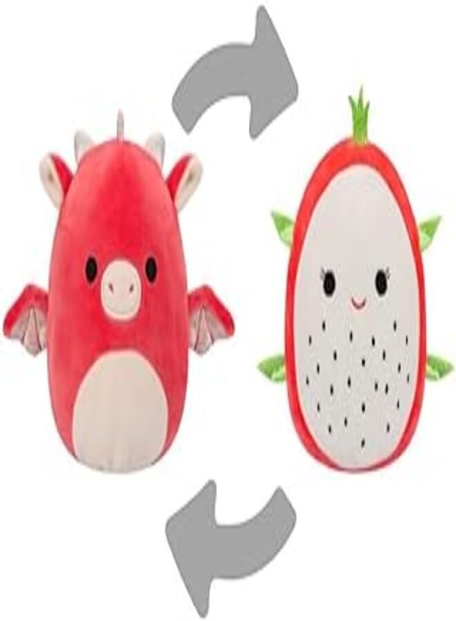 Squishmallows -Flip-A-Mallows- 5" - Delita/Baiden - Dragonfruit/Red Dragon