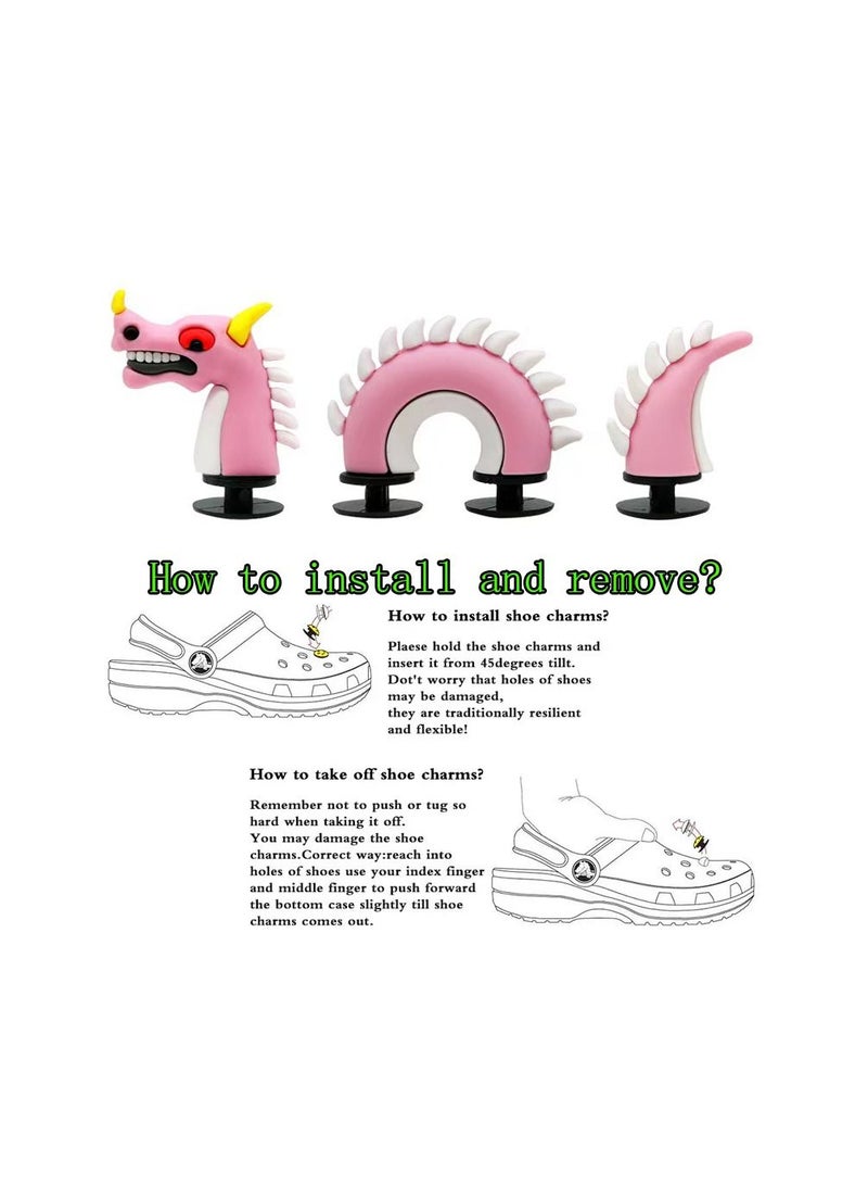 3-Pieces/Set Charms Accessories Fits for Croc Clog Shoes,Shoe Decoration Charms for Kids/Girls/Women,Favors Birthday and Party Gift Shoes Mack-Up Accessories - Image 2