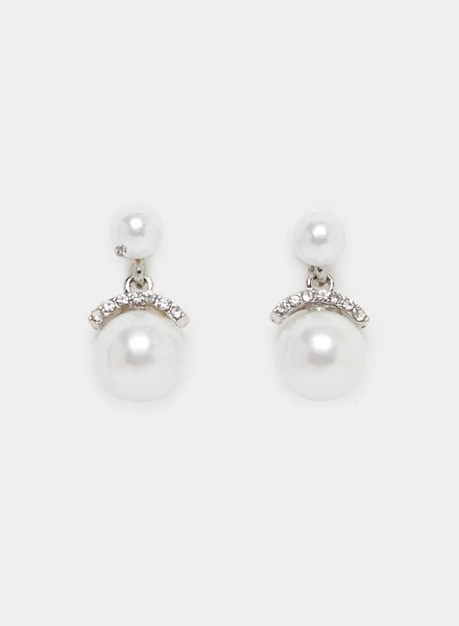 Pearl Drop Dangler Earrings