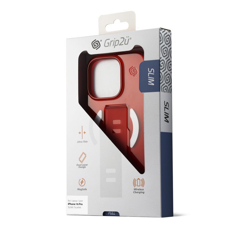 Grip2U iPhone 16 Pro SLIM Scarlet – Premium Protective Accessory, Durable Material, Shock Resistant - Image 4