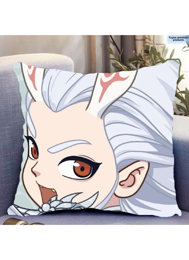What Kind Of Pillow Around What Kind Of Pillow What Kind Of Magic Boy 2 Sea Ao Bing Ao Guang Ao Leap Shen Male Leopard Animation Gift Can Be-Specifications:20-Color:45*45cm (hot Selling)-baby Velvet  - Image 1