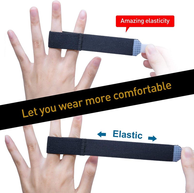 Sumifun دعامة أصابع القدم المرنة من سومي فون - 4 عبوات من لفافات الأصابع لعلاج إصبع القدم المكسور، إصبع القدم المنحني، إصبع القدم المطرقة، ضمادة إصبع القدم لتصحيح وضع إصبع القدم الكبير، دعامة للكسر للرجال أو النساء - Image 3