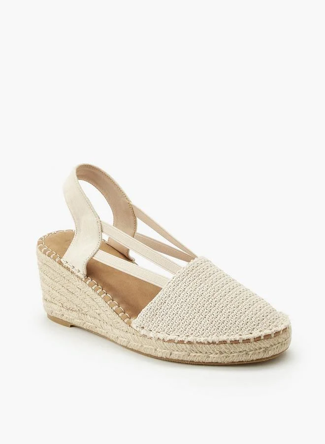 بيبرمنت Women Textured Wedge Heel Espadrille Sandals