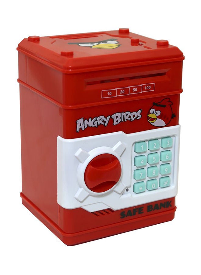 NIBEMINENT Angry Birds Money Safe Mini Electronic ATM Bank Auto Insert Bills 
