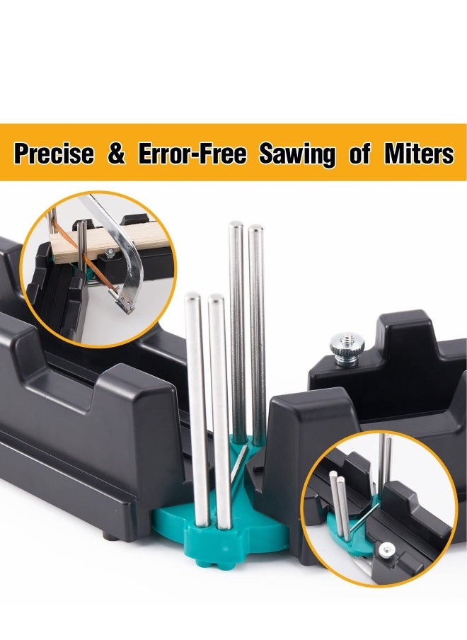 Generic - 2 in 1 Mitre Measuring Cutting Tool Measuring and Sawing Mitre Angles Cutting Tool Precise Miter Saw Protractor 85 180° Bevels Cutting Tool Miter Gauge Woodworking Tool - Image 1