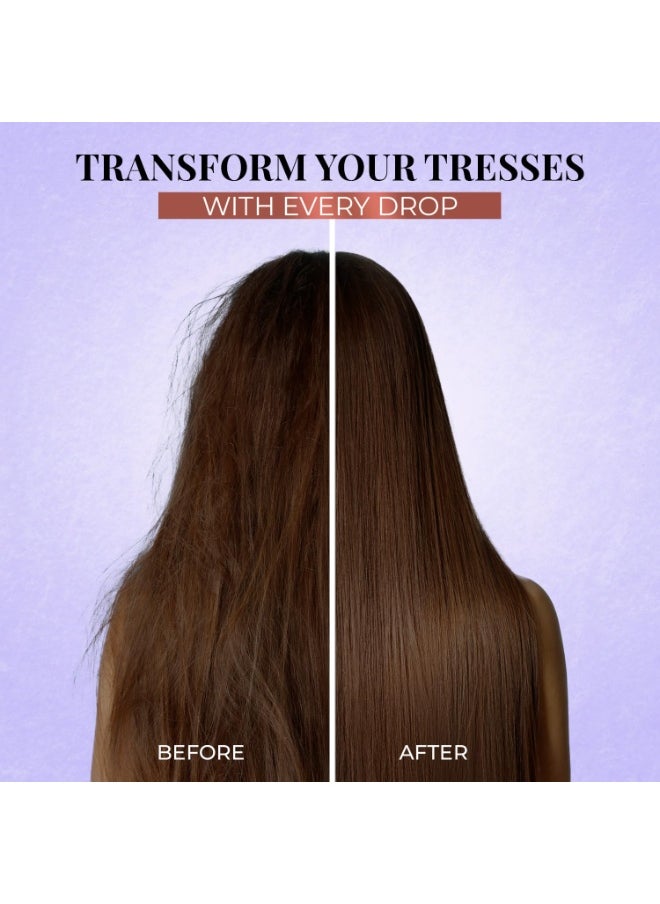 Just Herbs Rosemary Bhringraj Hair Serum for Silky & Smooth Hair | Helps Nourish and Improve Hair health No Harmful Parabens or Silicons 80 ml  - Image 5