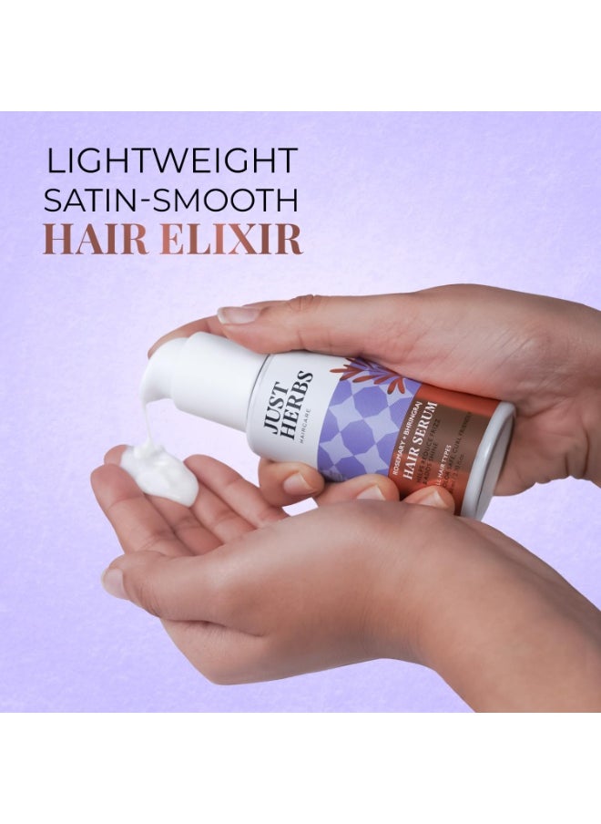 Just Herbs Rosemary Bhringraj Hair Serum for Silky & Smooth Hair | Helps Nourish and Improve Hair health No Harmful Parabens or Silicons 80 ml  - Image 4