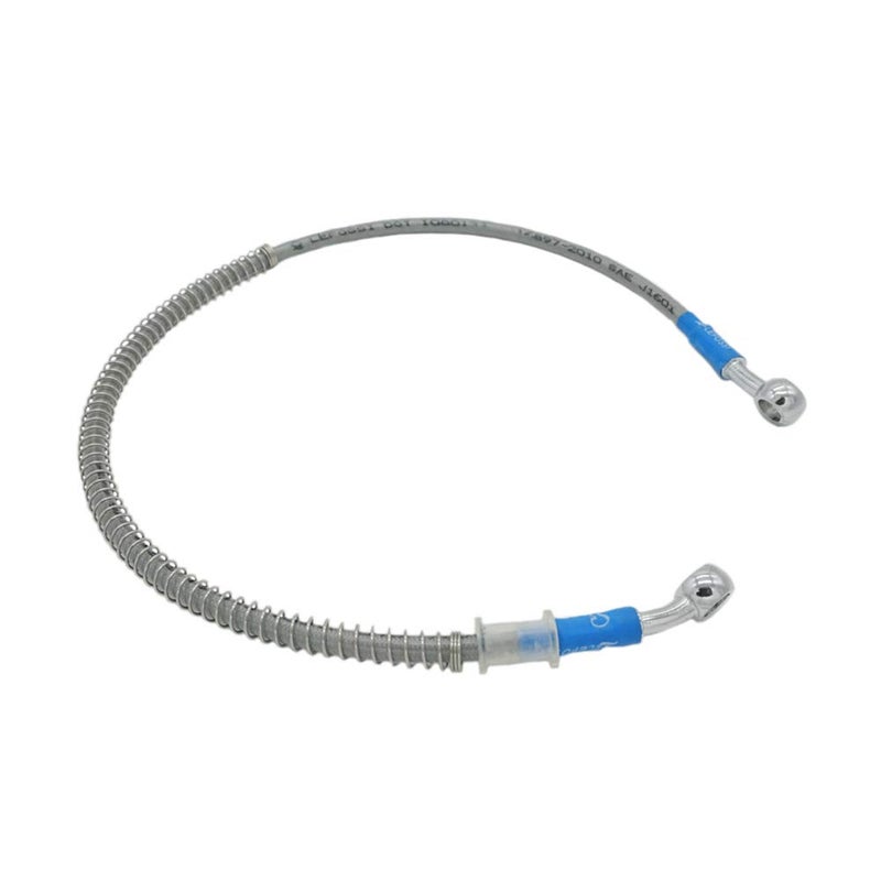 LE LEFOSSI Motorcycle Braided Hydraulic Brake Oil Hose Line Pipe Cable Compatible with ATV Scooter Pit Dirt Bike Enduro Motocross Street Sport Racing BikesStainless Steel10mm Banjo Ends 650mm - Image 2