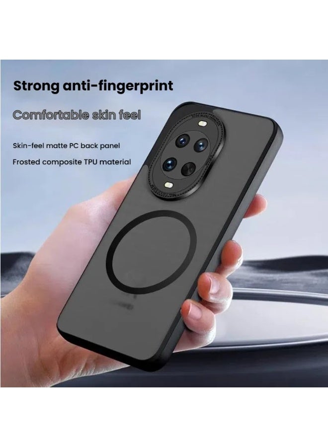 general Case Compatible with Huawei Nova 14 Pro Magnetic Transparent Matte TPU Shockproof Back Cover Support Wireless Charging for Nova 14 Pro - Image 5