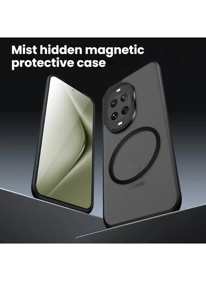 general Case Compatible with Huawei Nova 14 Pro Magnetic Transparent Matte TPU Shockproof Back Cover Support Wireless Charging for Nova 14 Pro - Image 2