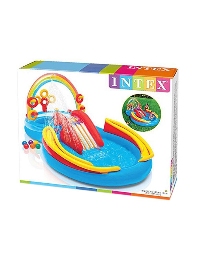 INTEX Rainbow Ring Pool 57453NP 297x193x135cm - Image 1