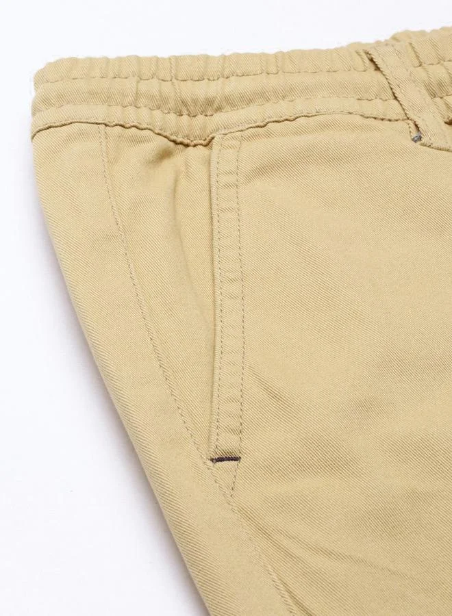 The Indian Garage Co  Men Slim Fit Solid Chinos for Men | Best Price UAE