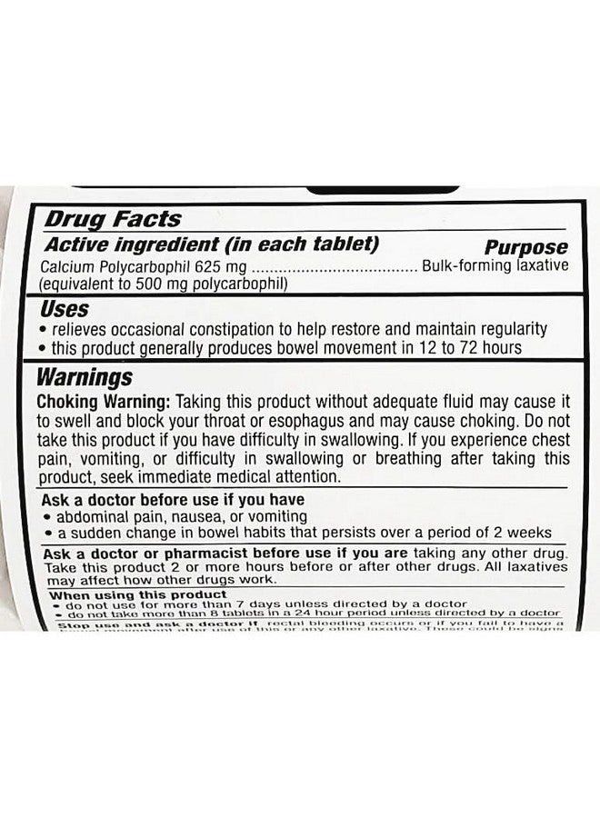 MAJOR Fiber-Tabs 625 Mg Tablets - Fiber Therapy for Regularity - Occasional Constipation Relief for Adults - 90 Tablets (2 Pack) - Image 2