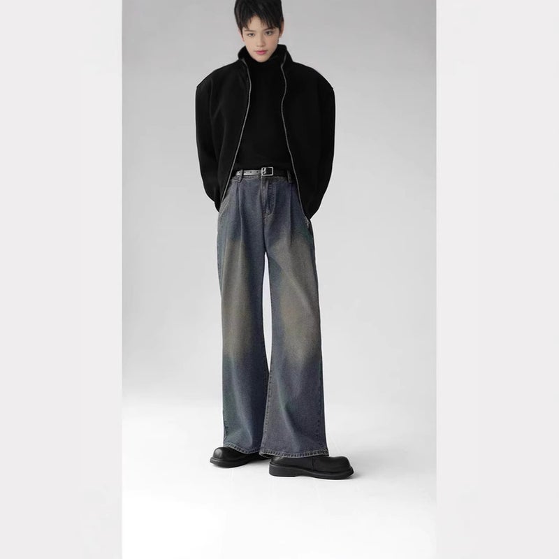 Unisex Classic Denim Jeans Loose Fit Daily Outdoor Wear - Image 2