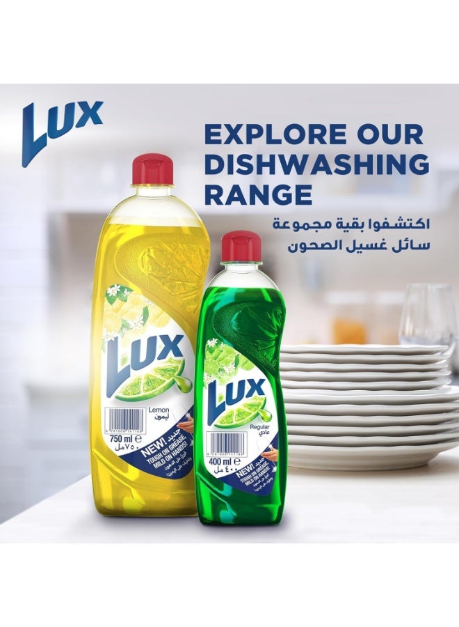 لوكس قوي على الشحوم، لطيف على اليدين: سائل غسل الصحون بالليمون من لكس، عبوة مزدوجة (2 × 750 مل) - Image 4