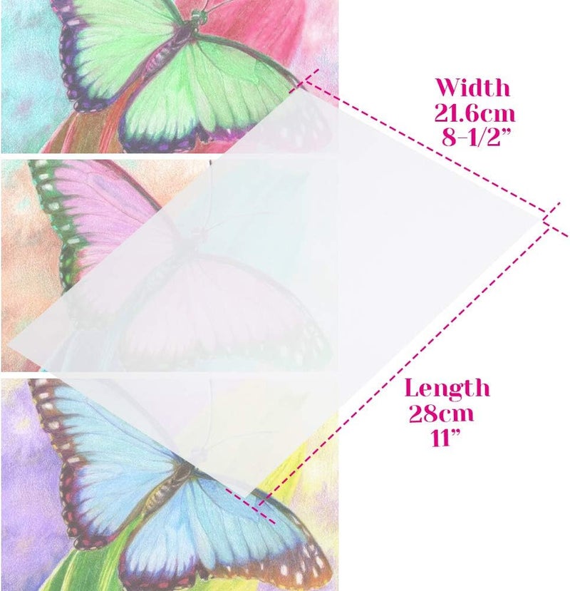 cridoz 50 Sheets Vellum Paper 8.5 x 11 Inches Translucent Clear for Printing Sketching Tracing Drawing Animation - Image 3