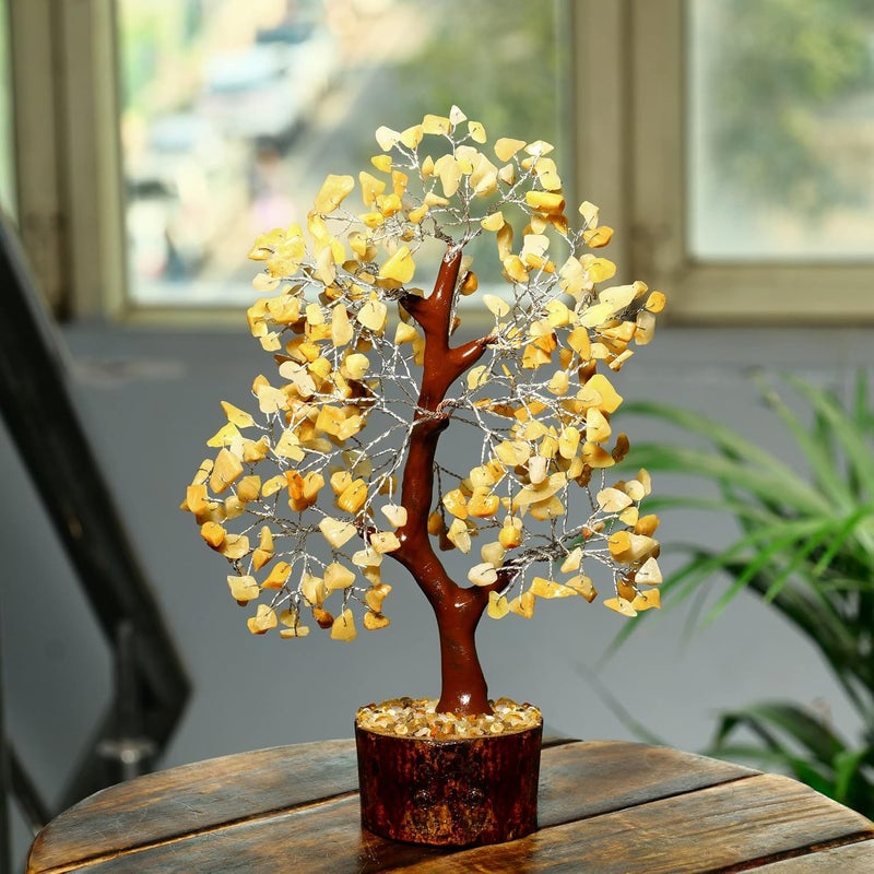 PYOR Yellow Aventurine, Crystal Tree of Life, Money Tree, Crystal Gifts, Home Decor Clearance, Energy Stones and Crystals, Good Luck Decor, Healing Crystals - Image 5