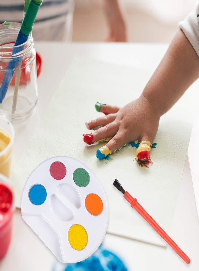 Bedwina Mini Watercolor Kids Paint Set - (Bulk Pack of 12) - 5 Watercolor Paints, Palette Tray and Painting Brush, for Art Party Favors, Kids Prizes and Paint Party Supplies - Image 4