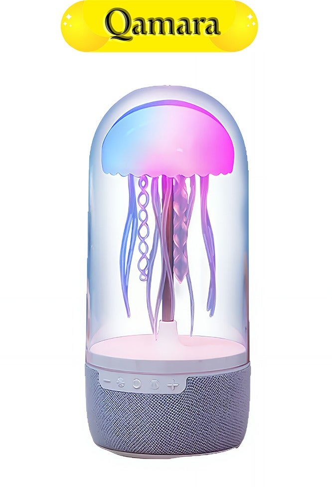 QAMARA Jellyfish Bluetooth Speaker with Colorful LED Lights, Wireless Portable Speaker for Phones - Image 1