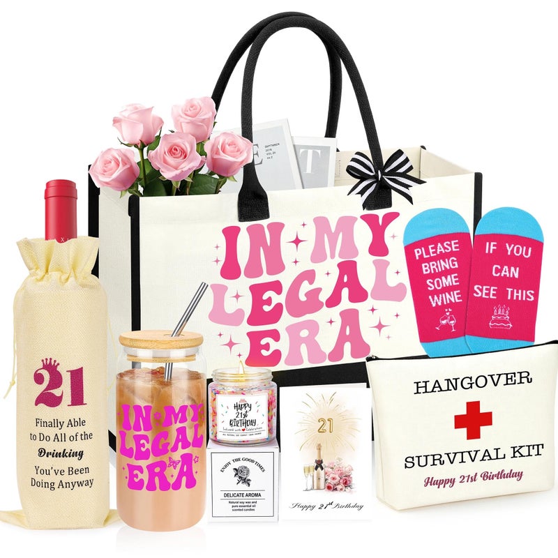 SiplyHaven 21st Birthday Gifts for Her 21st Birthday Gifts for Women Birthdays Gift for 21 Year Old Girl Unique Womens Birthdays Gift - Image 1