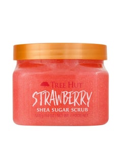 Tree Hut Shea Sugar Body Scrub Strawberry18oz With Single FragranceFree Makeup Remover Cleansing Towelettes  - Image 1