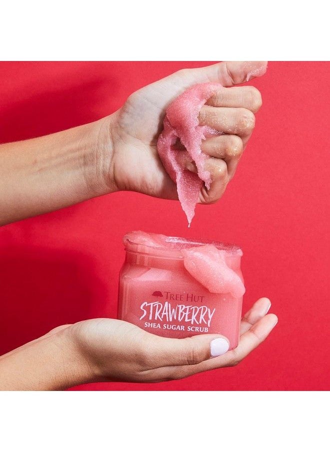 Tree Hut Shea Sugar Body Scrub Strawberry18oz With Single FragranceFree Makeup Remover Cleansing Towelettes  - Image 3