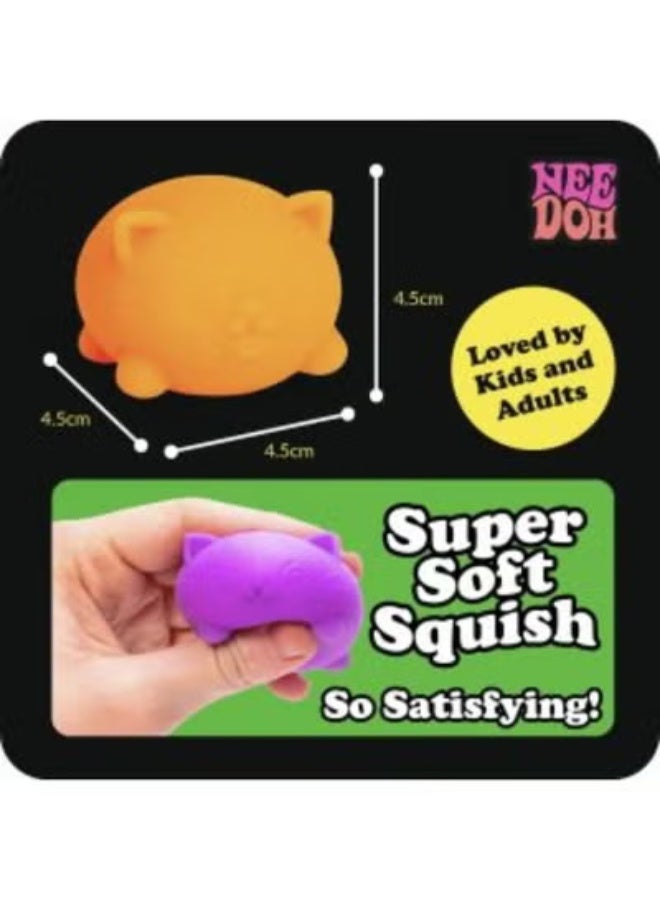 Schylling Teenie Cool Cat 4-Pack Mochi Squishy Toy - Image 5