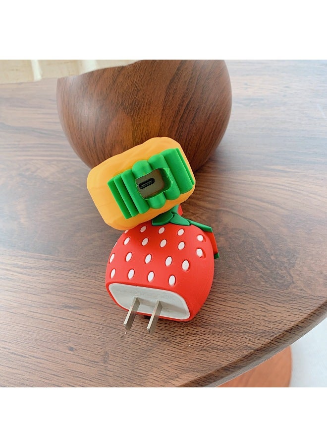 بيوينتي غطاء حماية الشاحن الجديد مناسب لغطاء حماية الشحن السريع Apple 13 5/18/20W غطاء حماية رأس الشحن - المواصفات: 135. حلزون من قطعتين - Image 4