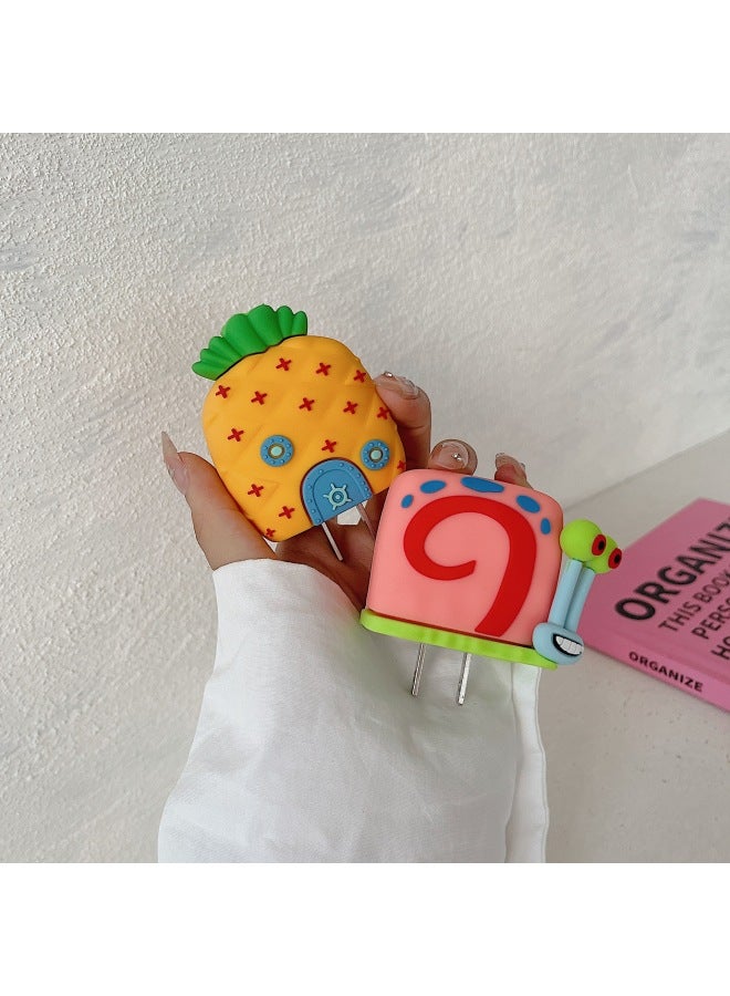 بيوينتي غطاء حماية الشاحن الجديد مناسب لغطاء حماية الشحن السريع Apple 13 5/18/20W غطاء حماية رأس الشحن - المواصفات: 135. حلزون من قطعتين - Image 3