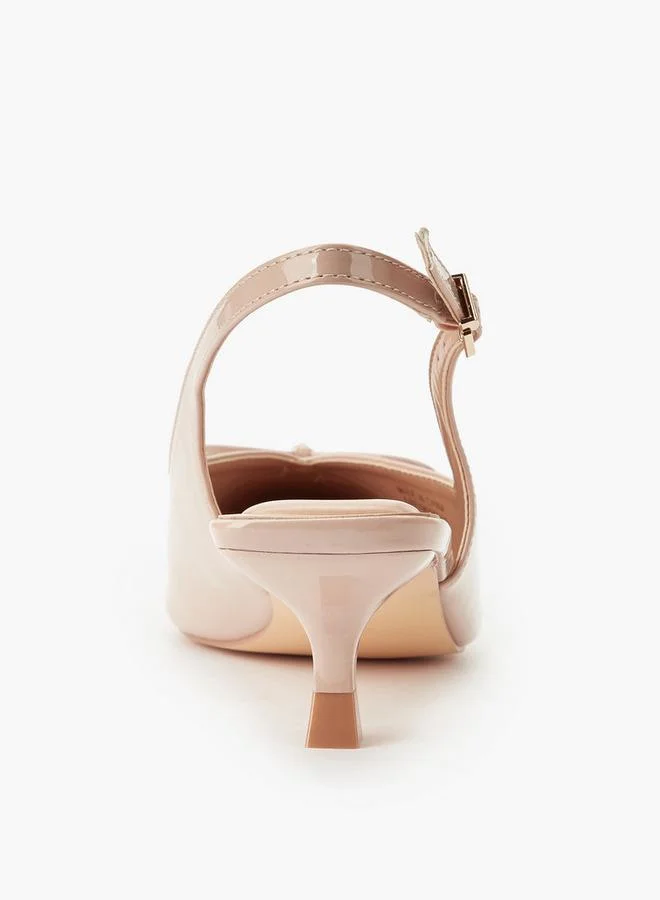 Celeste BEIGE Women Bow Detail Kitten Heel Shoes for Women | Best Price UAE