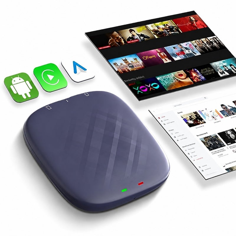 Android 13 Ai Box Ultra Series: محول الوسائط المتعددة لسيارات CarPlay السلكية، Qualcomm 6125، 8GB+128GB، CarPlay/Android Auto/Google Play Store المدمج - Image 1