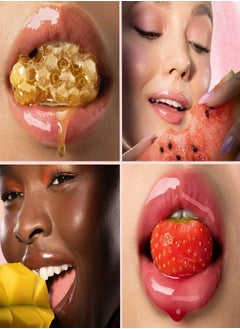 Gisou GISOU Honey Infused Lip Oil Mango Passion Punch | Hydrating Sheer Hot Coral Gloss - 8ml  - Image 4