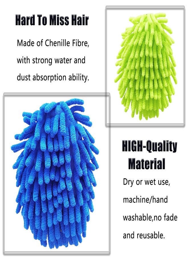 HDongany 13 Inch Microfiber Feather Duster,with 4 pcs Washable Duster Head, Car Duster, Perfect for Cleaning Windows, Tables, Cars,Furniture, Walls, Fans, Screens - Image 3