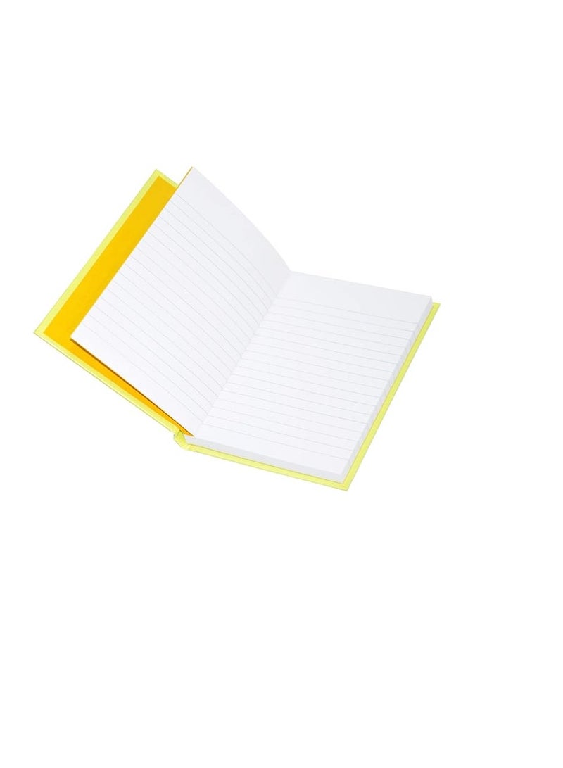 FIS FSNBA6N363 Single Line Neon Hard Cover Notebook 5-Pieces, A6 Size, Yellow - Image 2