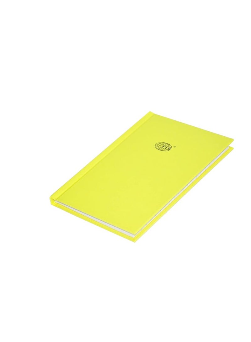 FIS FSNBA6N363 Single Line Neon Hard Cover Notebook 5-Pieces, A6 Size, Yellow - Image 3