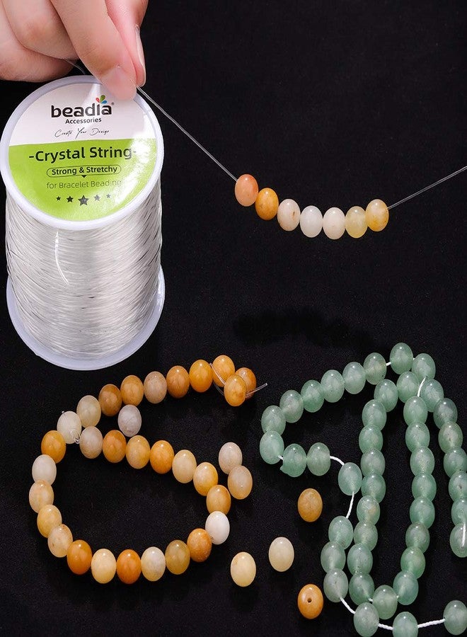 BEADIA Flat Elastic Crystal String 1.0mm Clear Bead Cord for Bracelet Beading Jewelry Making 109yard - Image 5